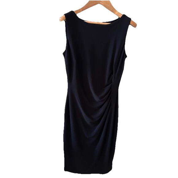 NWT Anne Klein Black Ruched Dress | 2 - Picture 1 of 4